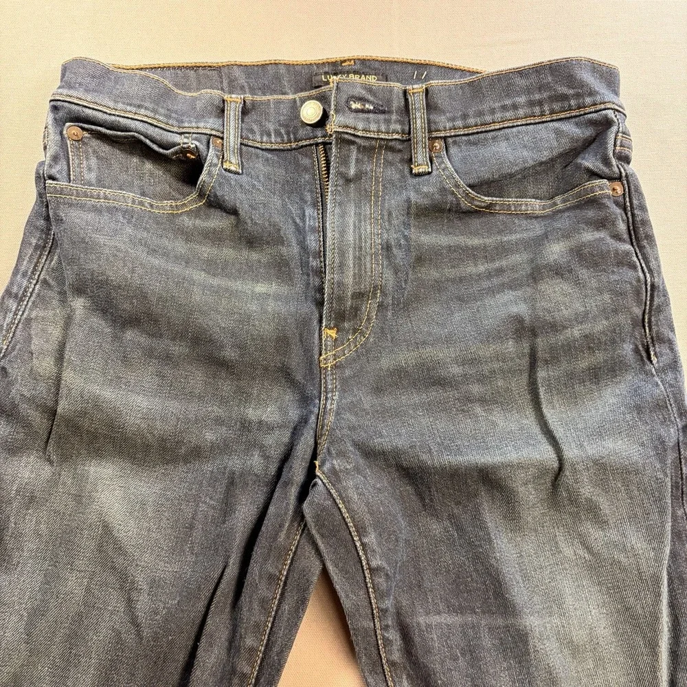 Lucky Brand 121 Slim Straight Stretch Blue Denim Jeans Mens 32x32 Medium Wash